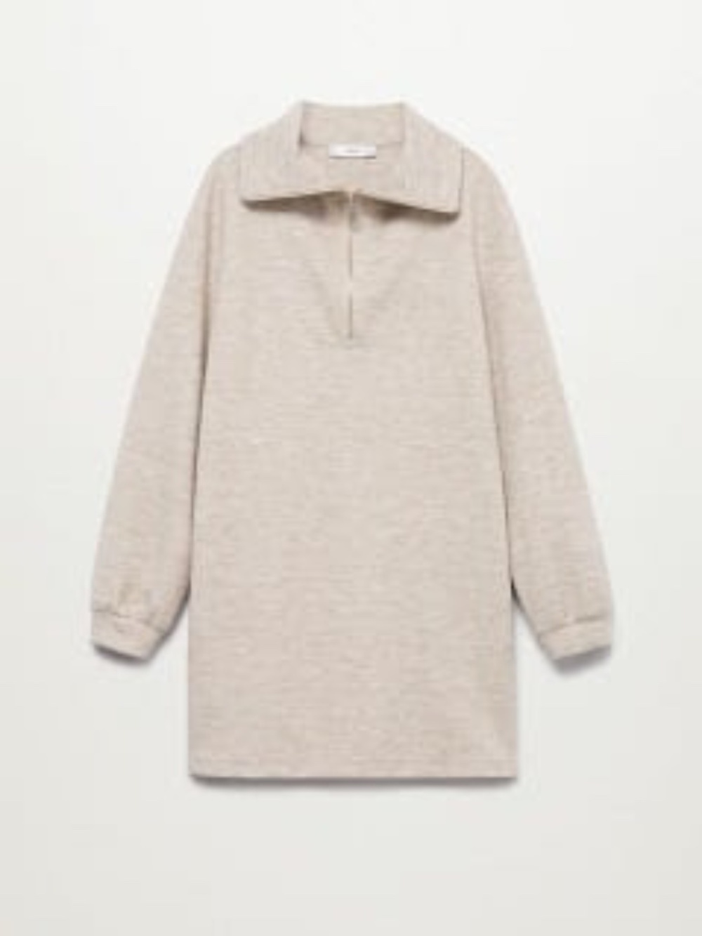 Mango Half Zip Dress